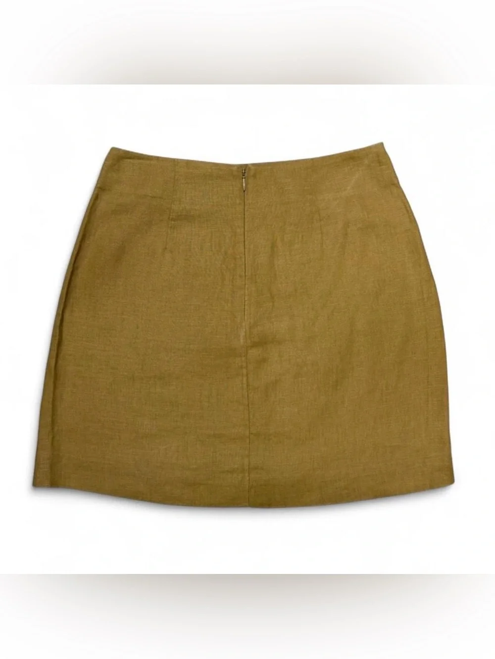 & Other Stories Paris Atelier Mustard Linen Skirt